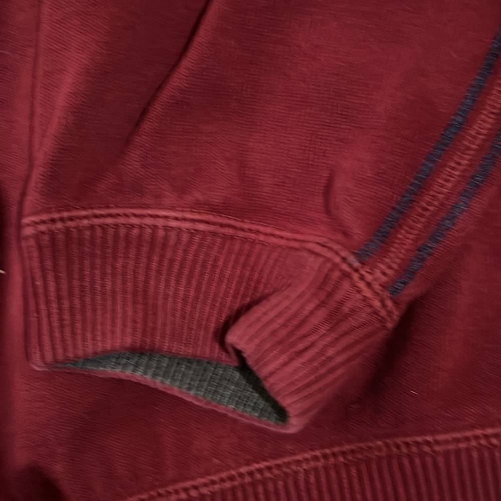 Tommy Bahama Men's Red 1/4 Zip Pullover Sweatshirt - Picture 5 of 5
